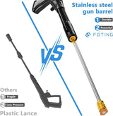 FOTING Electric Pressure Washer 4500PSI — 4 Nozzles & Foam Cannon, 30" Tall