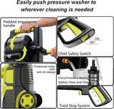 FOTING Pressure Washer 5000PSI — 8-Level Touch Screen, 34" Tall, Yellow