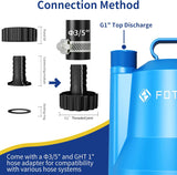 FOTING 1/4HP Submersible Sump Pump 1676GPH — Clean & Dirty Water