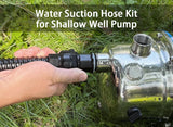 FOTING 1" Suction Hose Kit 13FT — Check Valve, NPT Adapter, PVC