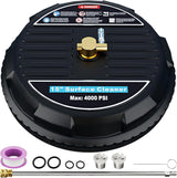 FOTING Pressure Washer Surface Cleaner 15" — 4000PSI, 2 Nozzles, 1/4" Quick Connect