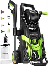 FOTING Electric Pressure Washer 4500PSI — 4 Nozzles & Foam Cannon, Green