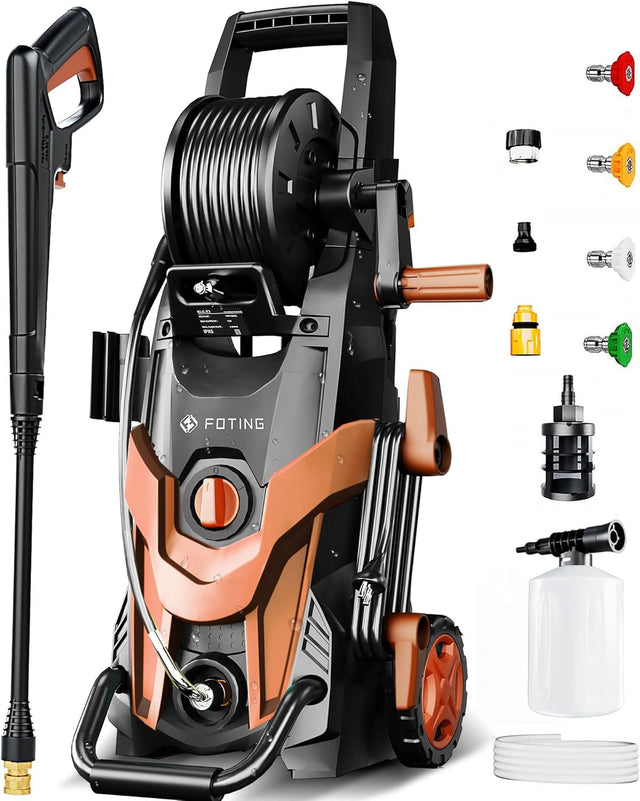JUNHE 2025 Upgraded Pressure Washer 4500PSI with 4 Quick Connect Nozzles