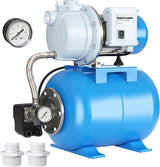 FOTING 1.5HP Shallow Well Pump 1340GPH — Pressure Tank, 164FT, Blue
