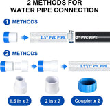 FOTING In/Above Ground Pool Pump — Self-Priming, High Flow, 1.5" & 2" NPT, Dark Blue
