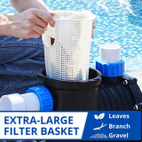 FOTING In/Above Ground Pool Pump — Self-Priming, High Flow, 1.5" & 2" NPT, Dark Blue (V2)
