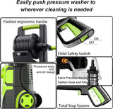 FOTING Electric Pressure Washer 4800PSI — 34" Tall, 4 Nozzles, Green
