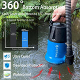 FOTING 1HP Submersible Sump Pump 4600GPH — Clean & Dirty Water, Manual, 10FT Cord