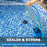 FOTING 1/2HP Submersible Sump Pump 4900GPH — Clean & Dirty Water, Blue