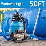 FOTING Pool Backwash Hose 50FT — 1-1/2" Heavy Duty PVC