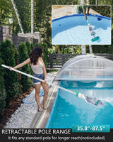 FOTING Cordless Pool Vacuum 19.5GPM — LED Display, Rechargeable