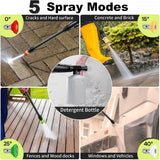 FOTING Electric Pressure Washer 4500PSI — 4 Nozzles & Foam Cannon, Red