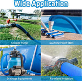 FOTING Pool Backwash Hose 50FT — 1-1/2" Heavy Duty PVC